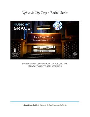 0801 Organ Recital Program