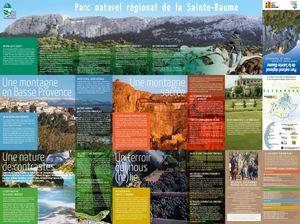 Carte de territoire du Parc naturel régional de la Sainte-Baume