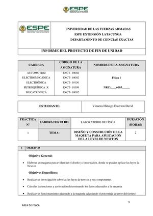 VINUEZA DAVID_ Maqueta De Las Leyes De Newton