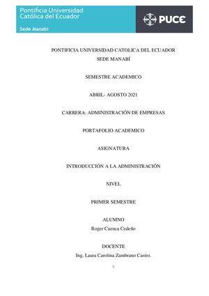 Portafolio de introducción