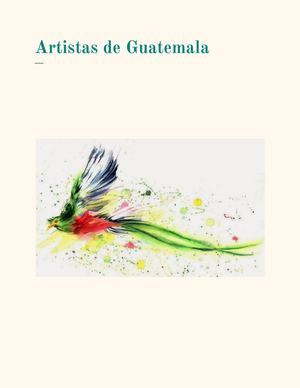 Revista Digital de Artistas Guatemaltecos