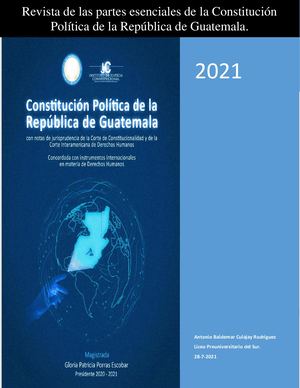 partes de la constitución Guatemalteca
