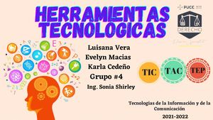 Diapositivas Herramientas Tecnológicas- Grupo #4