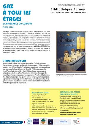 Dossier De Presse Gaz à Tous Les éTages