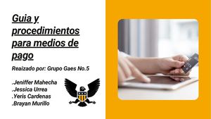 Guia de procedimientos de pago Gaes No.5