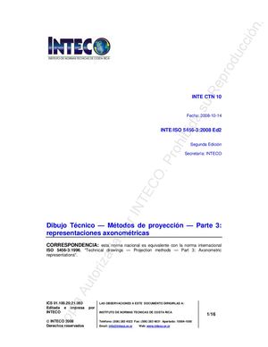 Inte Iso 5456 3 2008 Pry Axonometricas