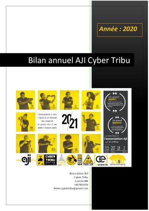 Bilan Activites 2020 Asso Aji Cyber Tribu