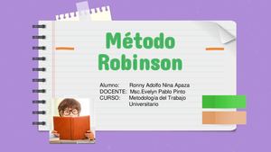 Metodo Robinson