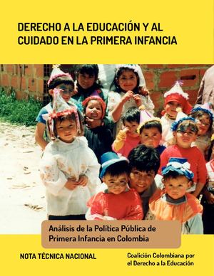 Calaméo - DERECHO A LA EDUCACIÓN Y AL CUIDADO EN LA PRIMERA INFANCIA