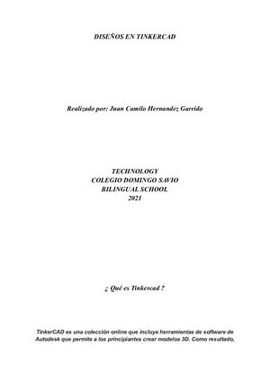 Diseños De Tinkercad