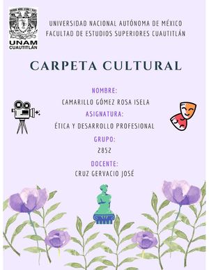 Carpeta Cultural Camarillo Gomez Rosa Isela