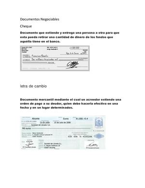 Documentos Negociables