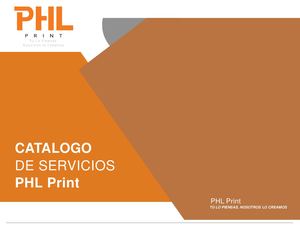Catalogo De Productos Phl Print