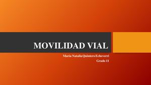 Movilidad vial - libro digital