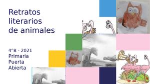 4°B Retratos Literarios De Animales