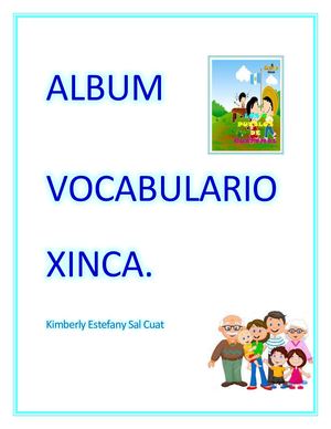 Album Vocabulario Xinca
