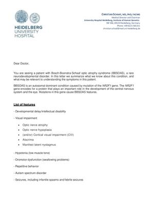 Bbsoas Letter For Providers From Dr Schaaf