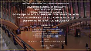 Bosquejo De Los Bordes Del Aeropuerto Lyon Saintexupéry En 2d Y 3d Con El Uso Del Software Matemático Geogebra