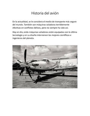 Historia Del Avión