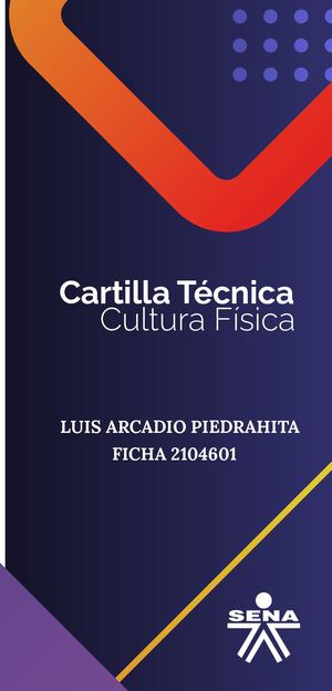 Cartilla de Acondicionamiento Físico Sena