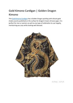 Gold Kimono Cardigan