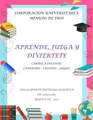 Cartilla Aprende Juega Diviertete