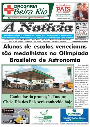JORNAL A NOTÍCIA, EDIÇÃO 4.790