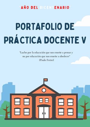 Portafolio Práctica Docente V