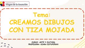 Clase 1 Creamos Dibujos Con Tiza Mojada