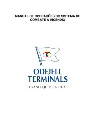 Manual Manual De Operações Do Sistema De Combate A Incêndio