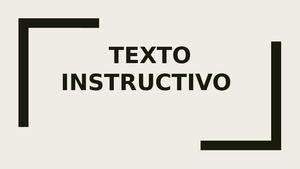 Texto Instructivo