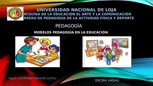 Diapositivas De La Unidad Tres De Pedagogia Copia