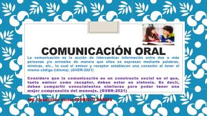 Comunicación Oral