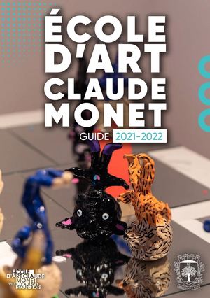 Guide École d'Art Claude Monet 2021 2022