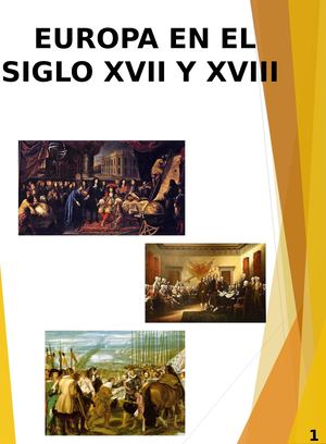 Europa En El Siglo Xvii Y Xviii