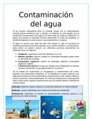 Contaminación Del Agua
