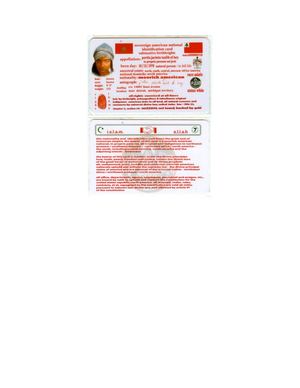 Moorish American National Id Front And Back