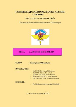 Modulo Adultez Intermedia