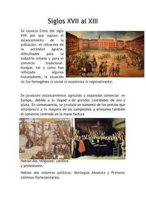 Siglos Xvii Al Xiii
