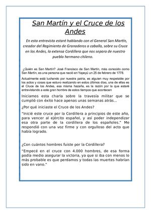Revista Personalidad De San Martin