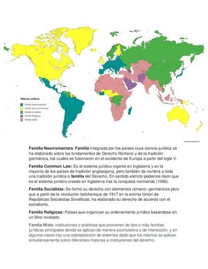 Mapa Mundi De Los Sistemas Juridicos