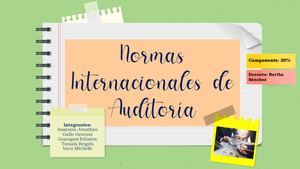 Normas Internacionales de Auditoría