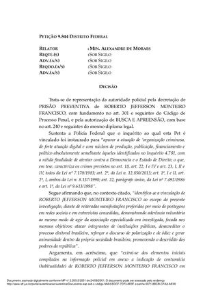 Alexandre Moraes Manda Pf Prender Roberto Jefferson No Inquérito Das ‘Milícias Digitais Que Atentam Contra A Democracia