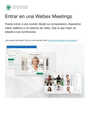 Guia: Entrar en una Webex Meetings
