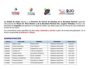 Listado De Títulos Por Retirar De Pregrado