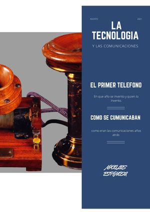 Tecnología y las comunicaciones