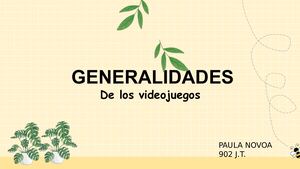 Genralidades De Los Videojuegos