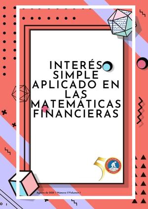 Interés simple aplicado en las matematicas financieras