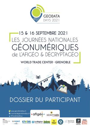 Dossier du participant _ GeoDataDays 2021 s Livret V1 Web