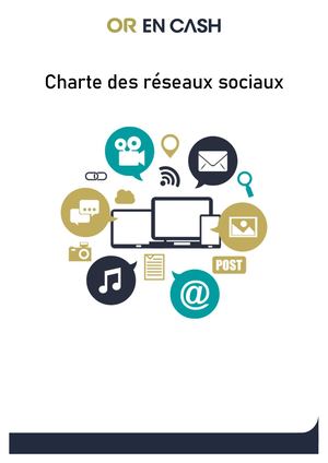 Charte Des Réseaux Sociaux Groupe